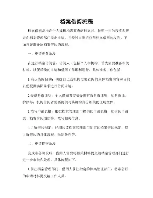 档案借阅流程