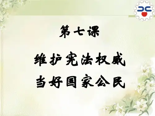 职业道德与法律第七课
