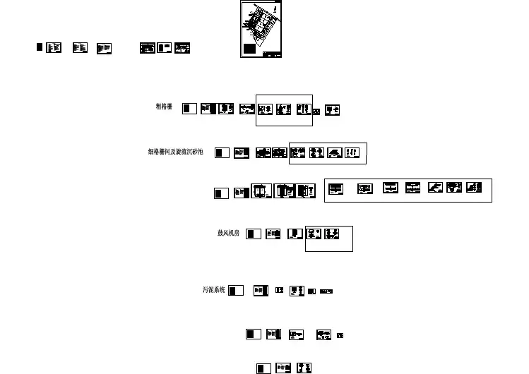 生活污水处理CASS工艺整套工艺部分图纸
