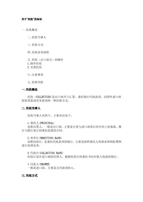 about  collection(托收)