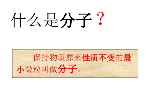 新人教版九年级物理全册13.1《分子热运动》课件(共25张PPT)