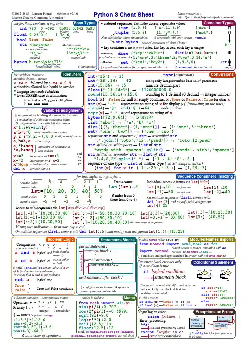 Python3速查表