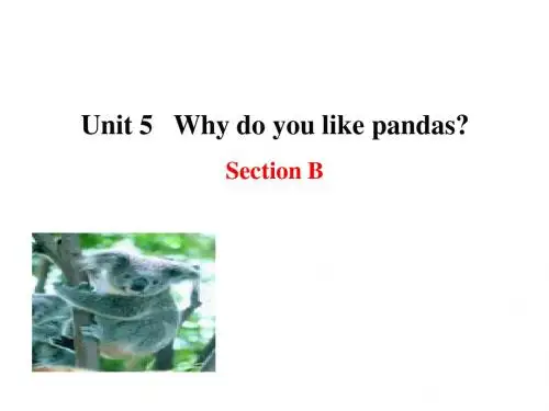 人教新目标版七年级下册课件 Unit 5 Section B