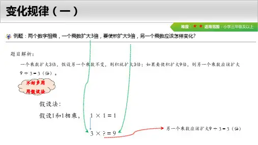 小学奥数-变化规律