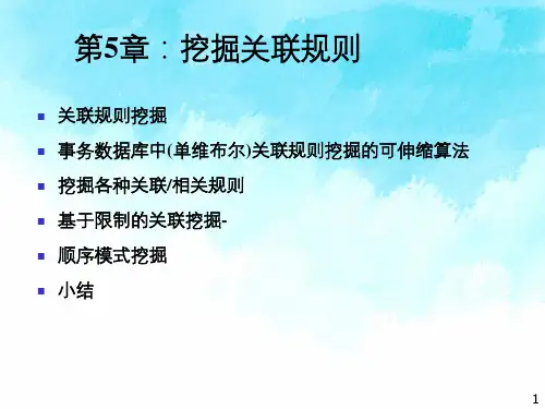 挖掘关联规则(算法)