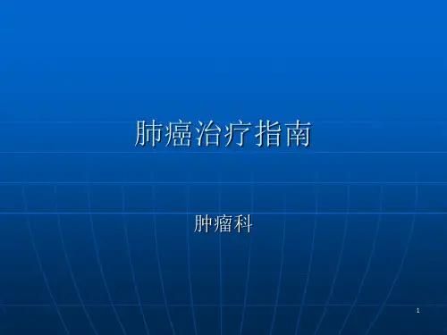 肺癌治疗指南PPT课件