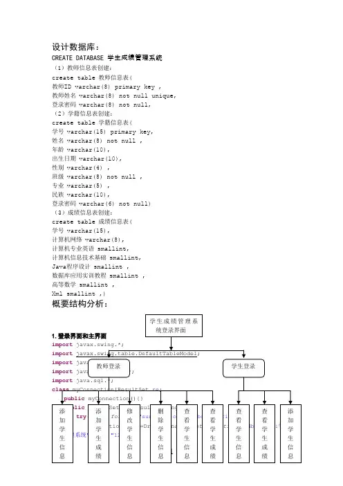 java学生信息管理系统word精品文档27页