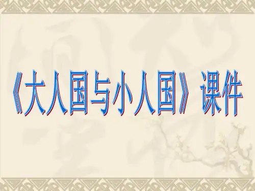 《大人国与小人国》课件2