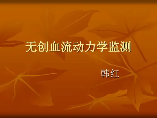 无创血流动力学监测