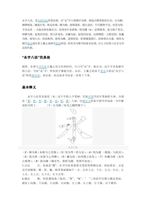 永字八法