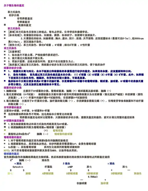 微生物的鉴定思路