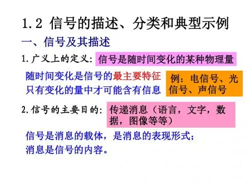 1.2-信号的描述、分类和典型示例
