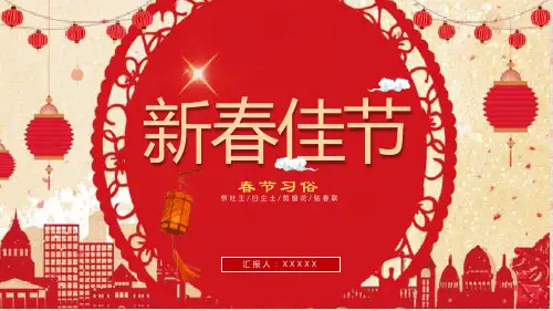 新春佳节过年习俗讲解PPT模板课件