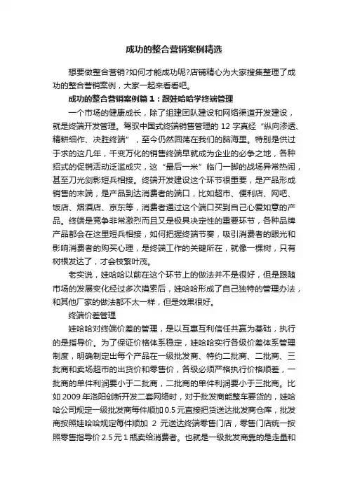 成功的整合营销案例精选