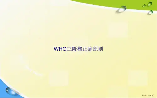 WHO三阶梯止痛原则讲课文档