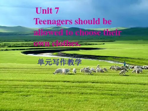 人教英语九年级上册Unit7单元写作教学(共21张PPT)