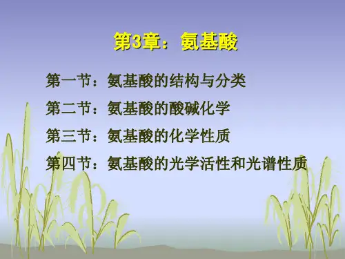 专业课生物化学第三章 氨基酸
