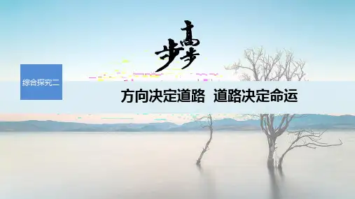 19-20版：综合探究二 方向决定道路 道路决定命运