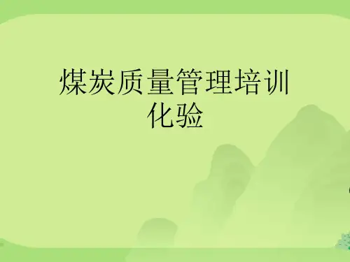 煤炭质量管理培训化验