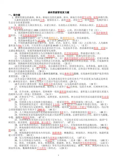 森林资源管理