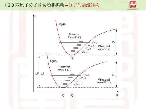 sect;3.3双原子分子的转动和振动—分子的能级结构