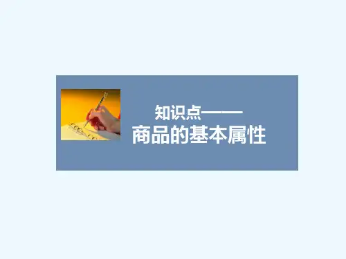 知识点2-商品的基本属性