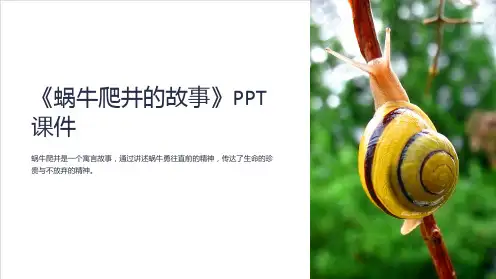 《蜗牛爬井的故事》课件
