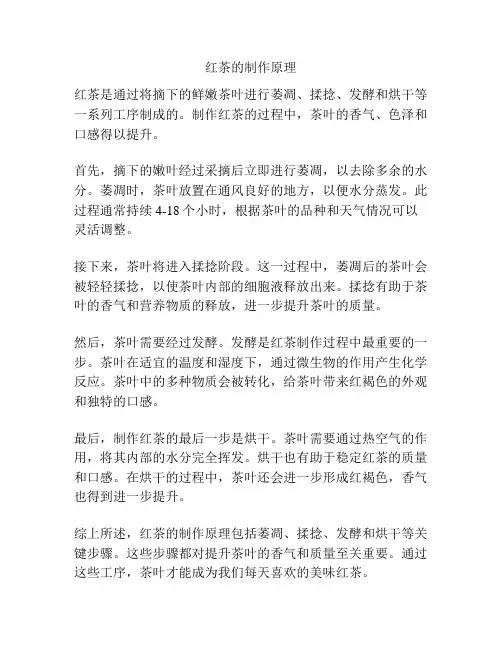 红茶的制作原理