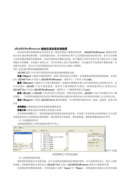 ADAMS后处理—曲线图