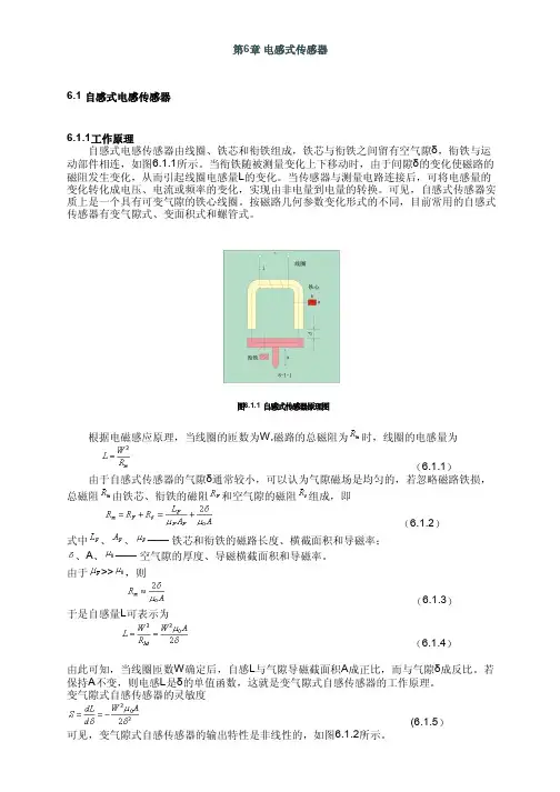 自感式位移传感器