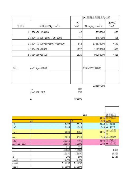 部分预应力混凝土A类课程设计