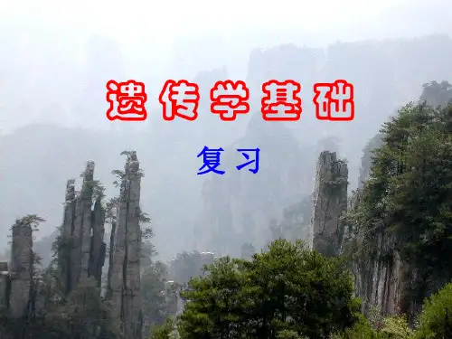 浙大远程 遗传学基础 石春海 复习