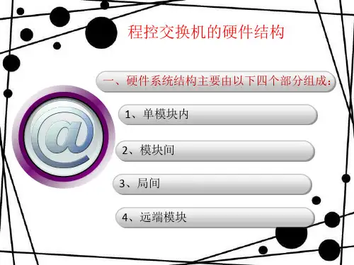 程控交换机的硬件结构-PPT精品文档