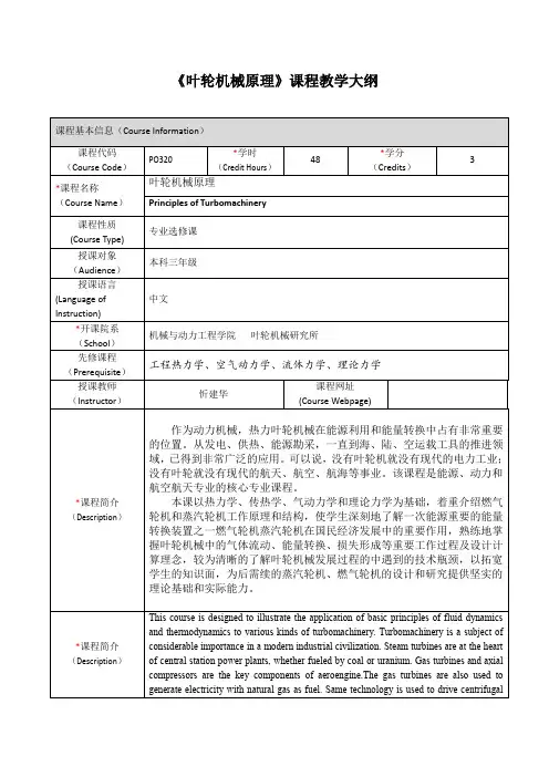 PO320叶轮机械原理pdf