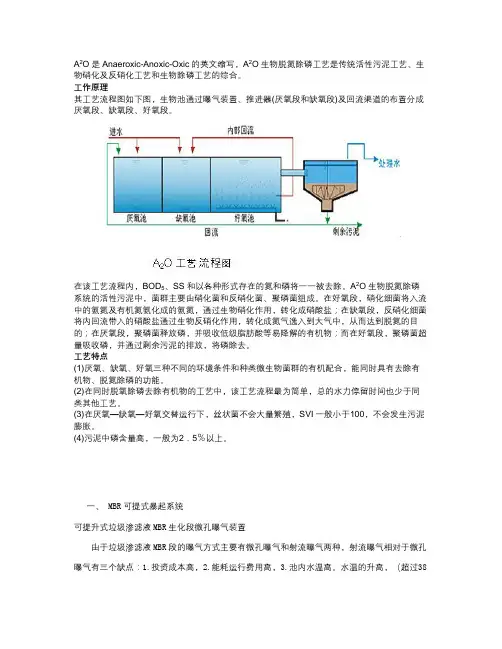 A2O生物脱氮除磷工艺与MBR工艺简介及焚烧发电厂渗滤液处理