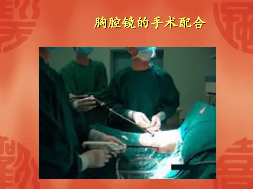 胸腔镜的手术配合 ppt课件