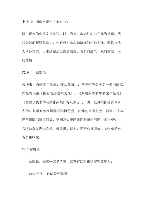 中国山水画十大家(二)