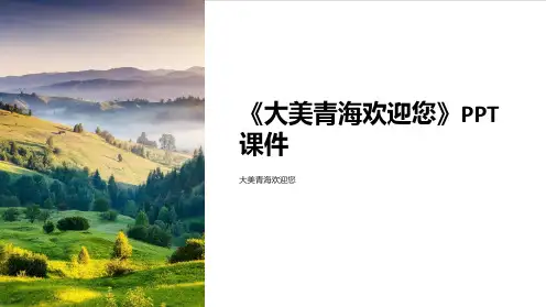 《大美青海欢迎您》课件