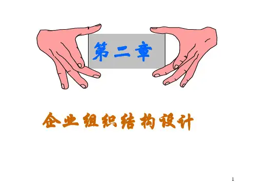 现代企业管理第二章组织设计ppt课件