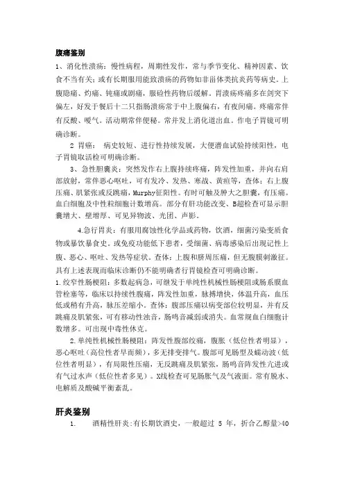 鉴别诊断