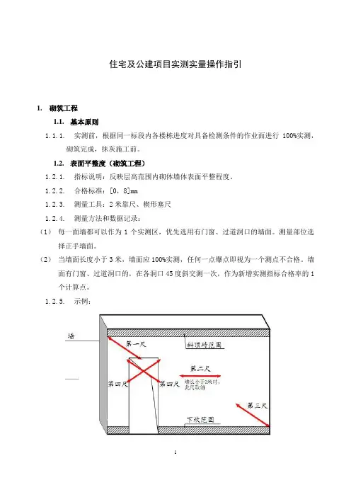 住宅及公建项目实测实量操作指引