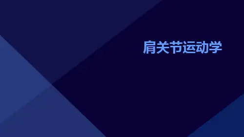 (医学课件)肩关节运动学