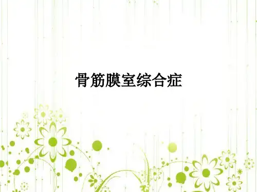 骨筋膜室综合症ppt课件