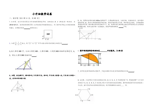 巴蜀小升初数学试卷