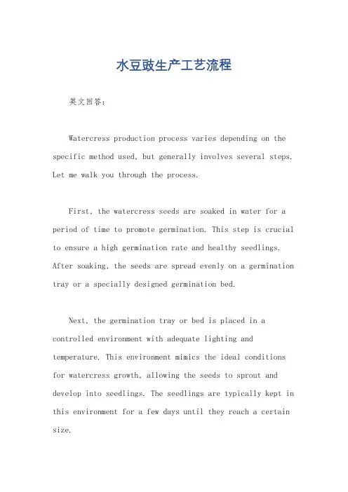 水豆豉生产工艺流程