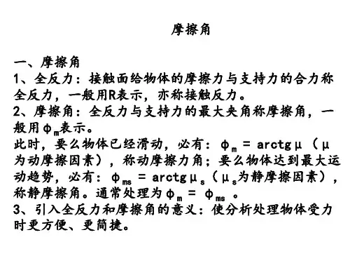 摩擦角