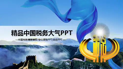 精品中国税务大气PPT