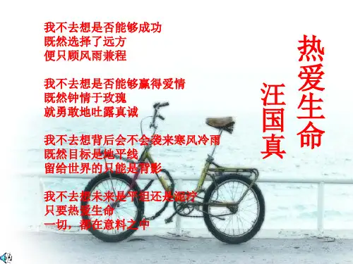 九级语文热爱生命课件苏教