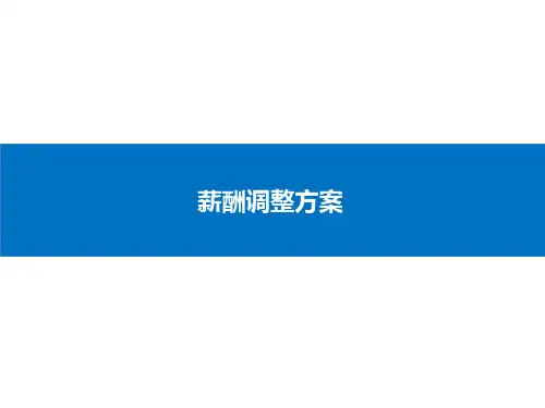 公司调薪方案PPT幻灯片