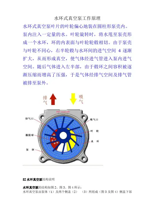 水环式真空泵工作原理